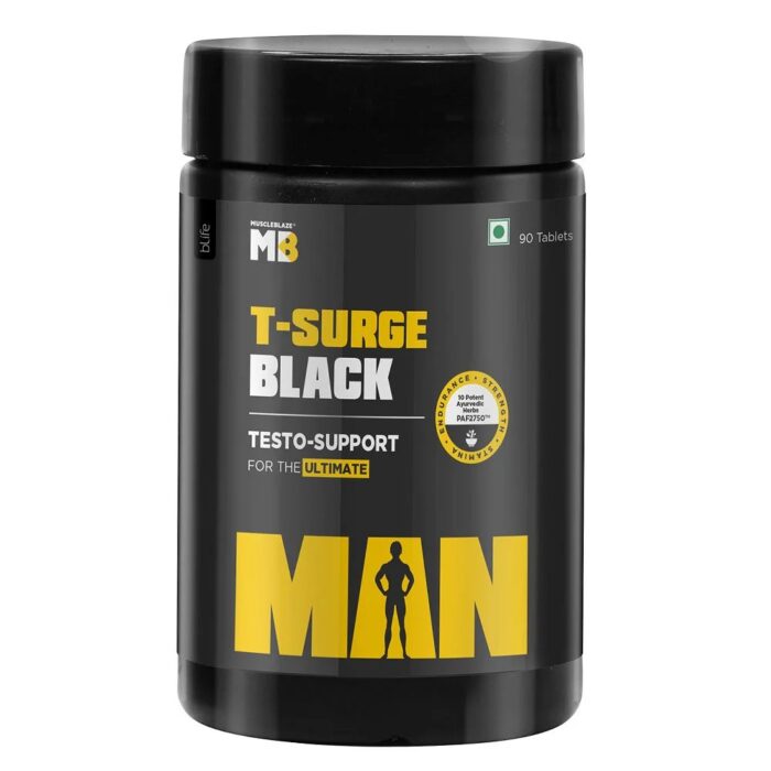 MuscleBlaze T-Surge Black Testo Support